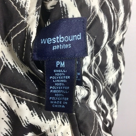 Westbound Reversible Puffer Vest Zip Front With Pockets Size MP - Picture 7 of 7